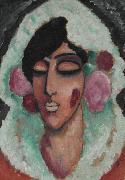 Alexej von Jawlensky Spanierin mit geschlossenen Augen oil on canvas
